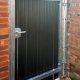 Steel Palisade Gates with Privacy Cladding in Essex