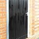 Steel Palisade Gates with Privacy Cladding in Essex