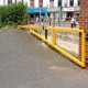 Steel swing arm barriers in Essex