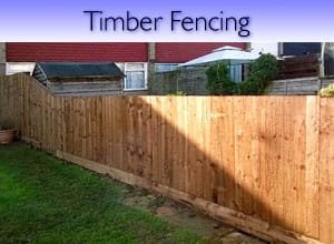 Timber fencing 