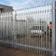 Steel palisade gates in Essex